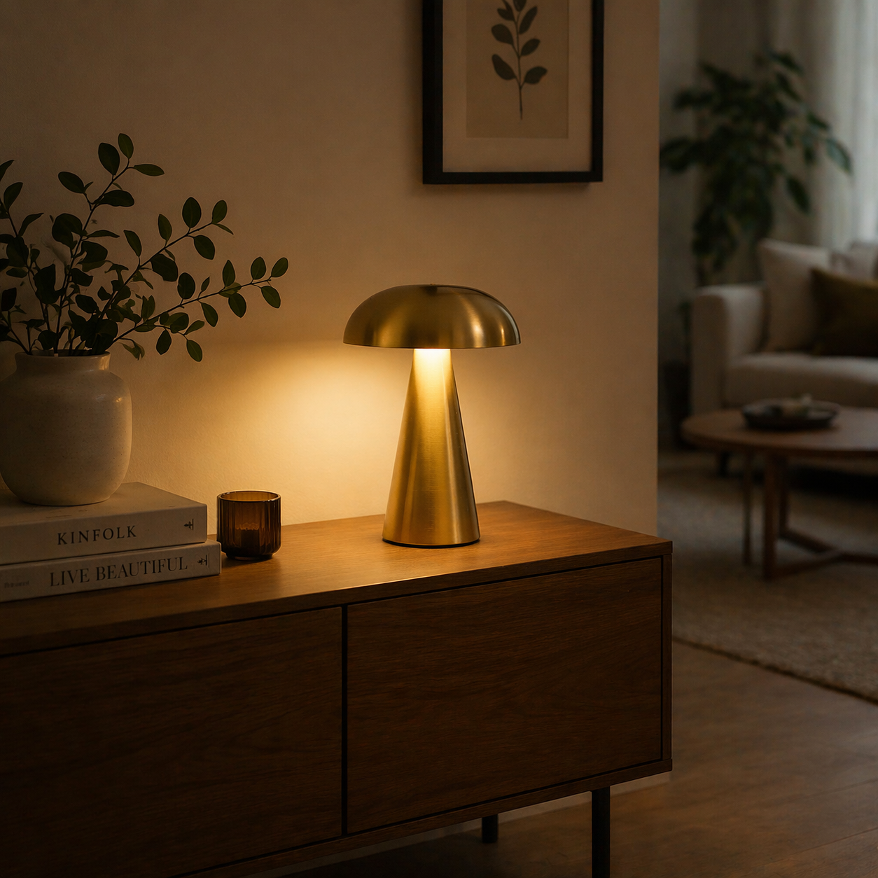 Mushroom Touch Dimmable Table Lamp