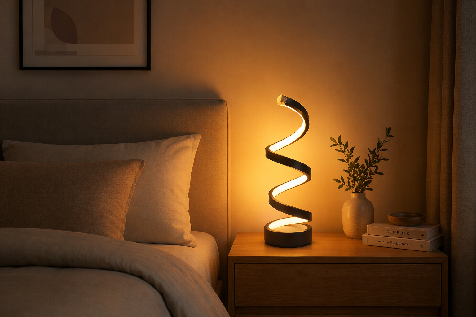 Spiral LED Table Lamp