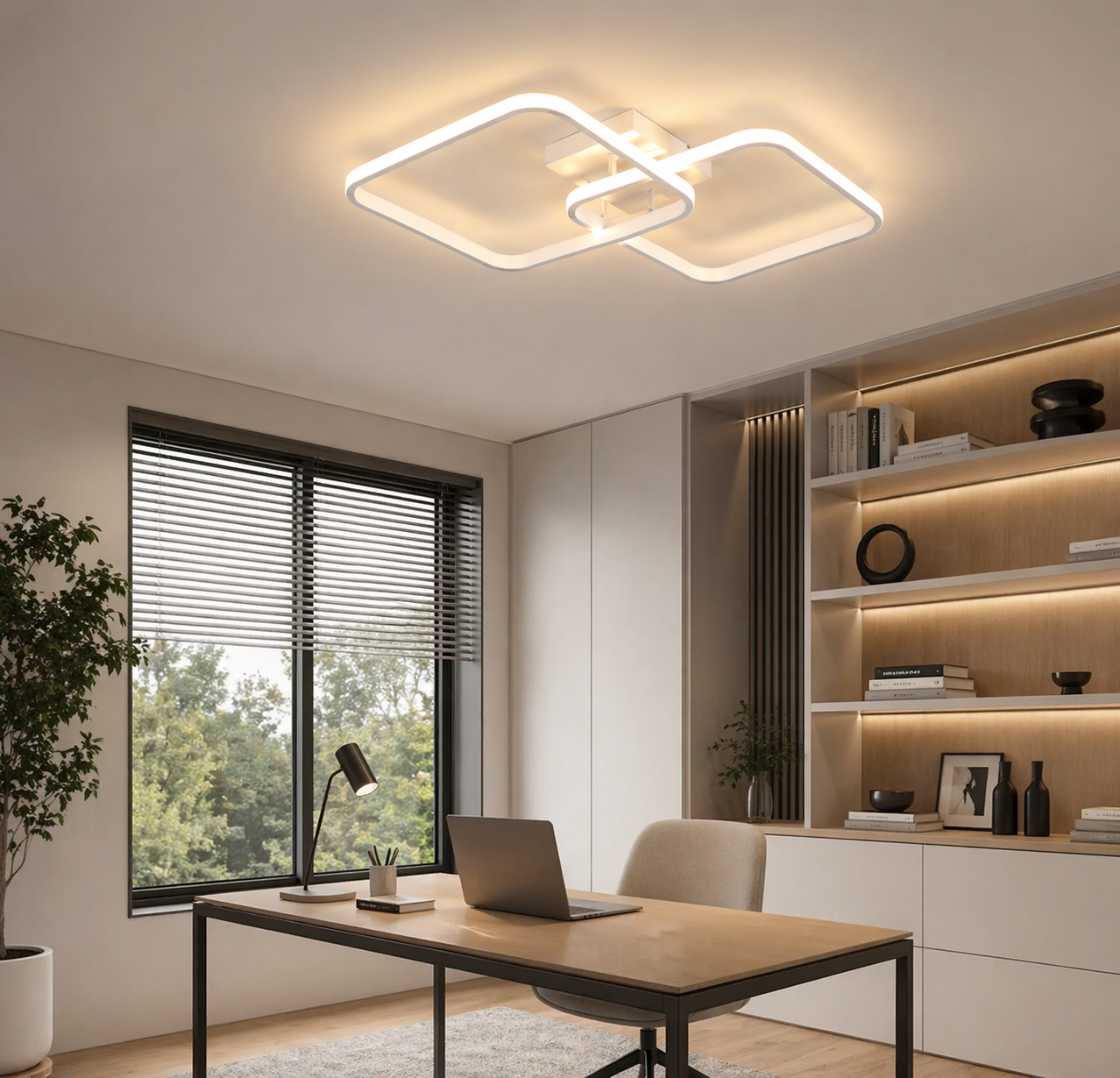 Modern Square Dimmable LED Ceiling Light
