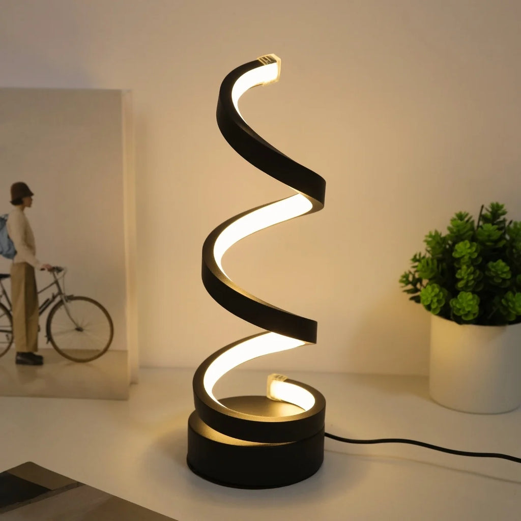 Spiral LED Table Lamp