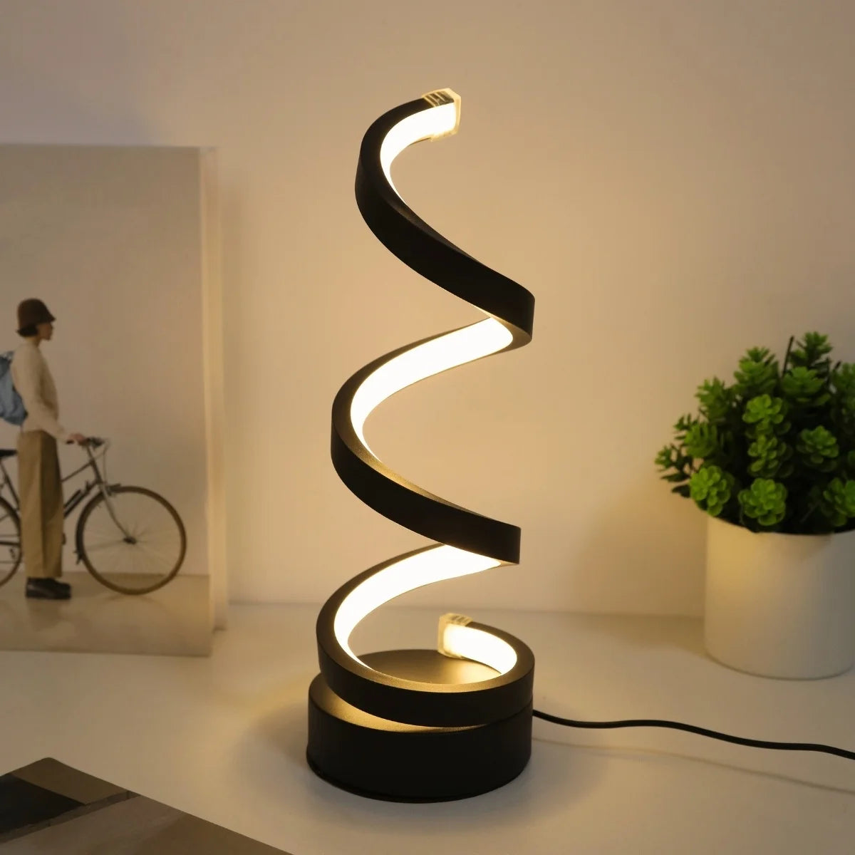 Spiral LED Table Lamp