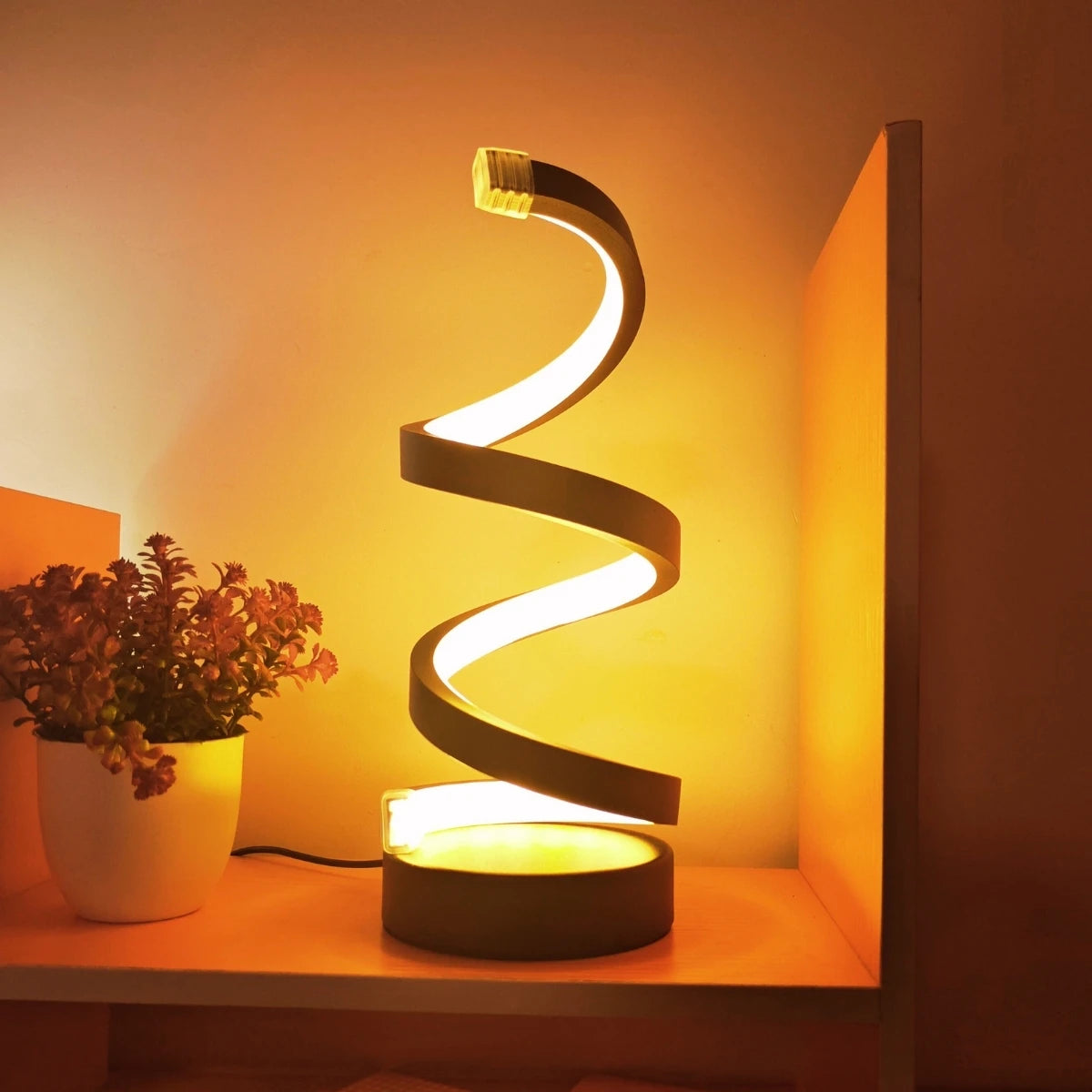 Spiral LED Table Lamp