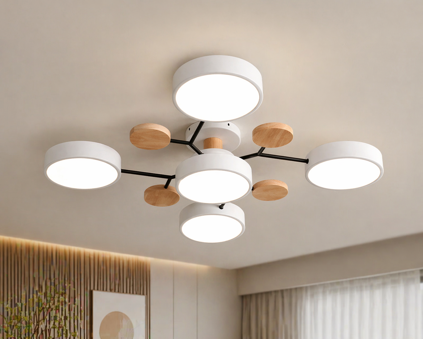 Modern Multi-Arm LED Ceiling Light