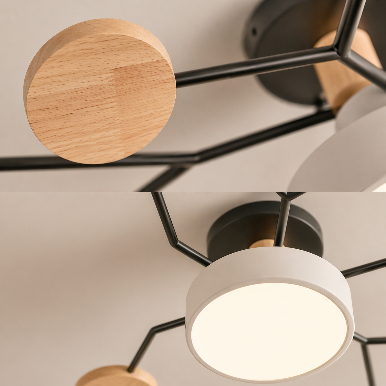 Modern Multi-Arm LED Ceiling Light