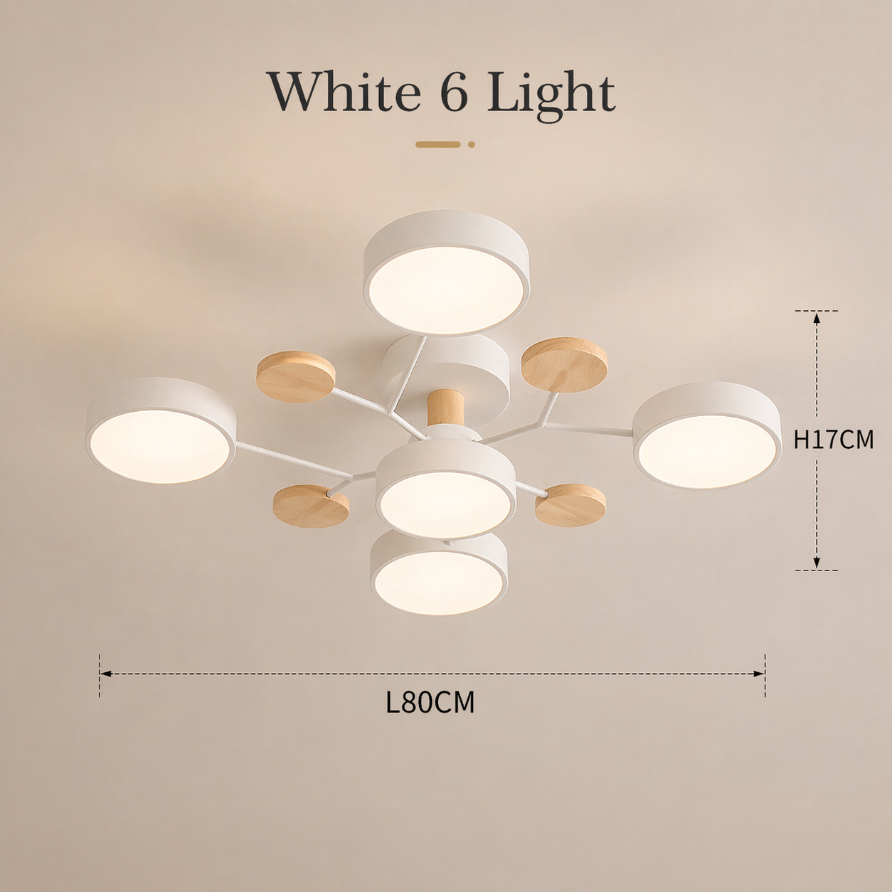 Modern Multi-Arm LED Ceiling Light